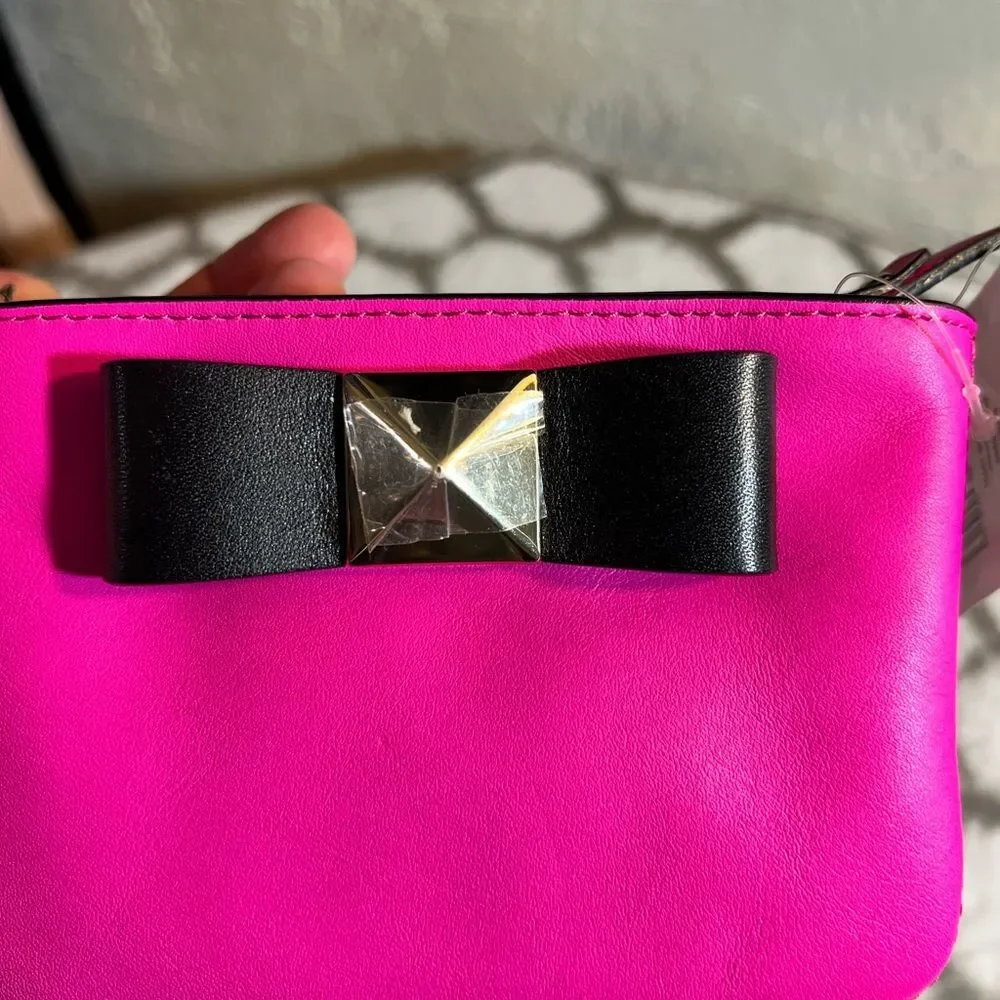 Kate Spade Pink Bow Key chain Wallet/ Lucie Bow